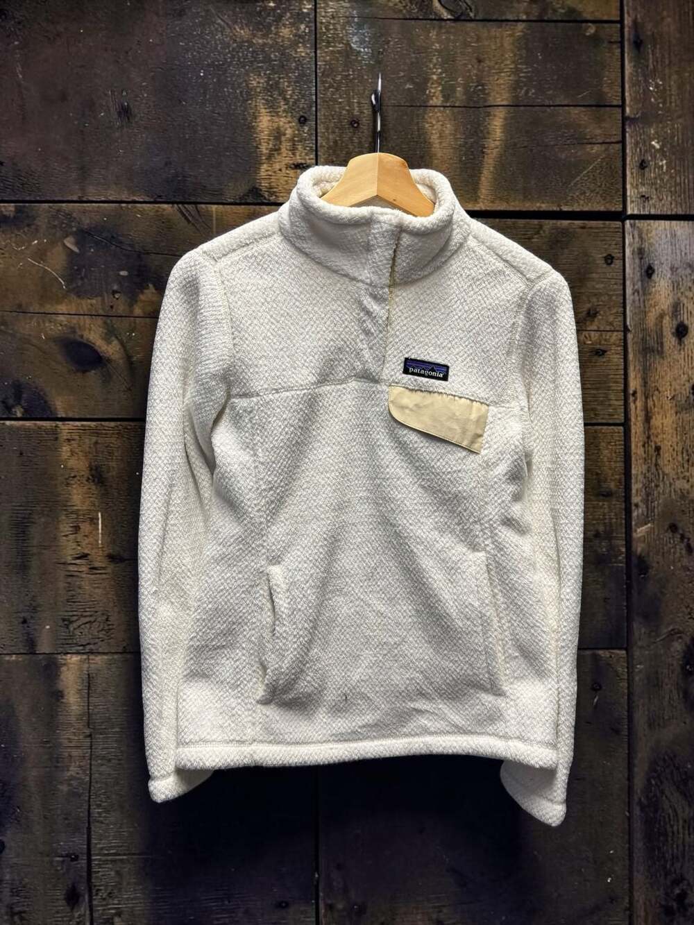 Patagonia Women's Re-Tool Snap-T Pullover Fleece in Cream